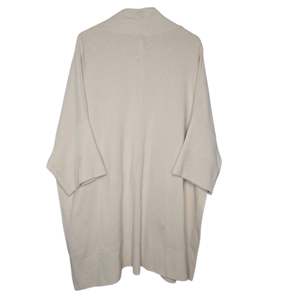 Chicos Marla Wynne Womens Beige Knit Kimono Sweater Size Small - Picture 2 of 11